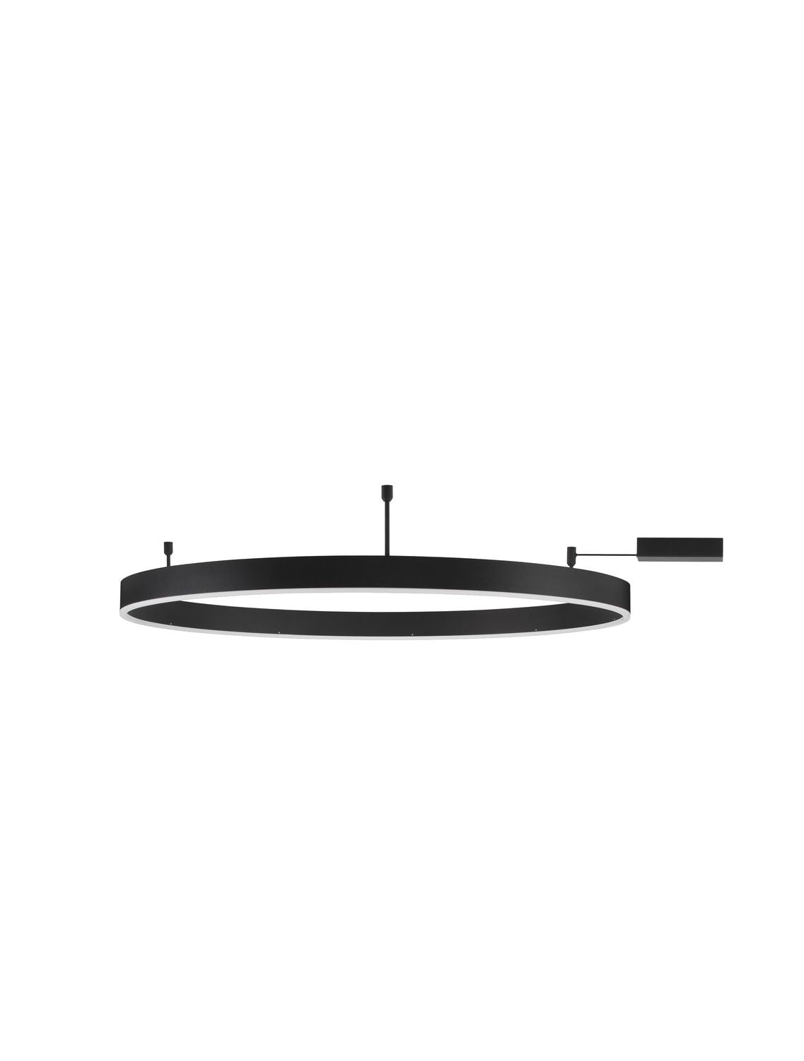 Plafonnier Motif noir, L 100 cm