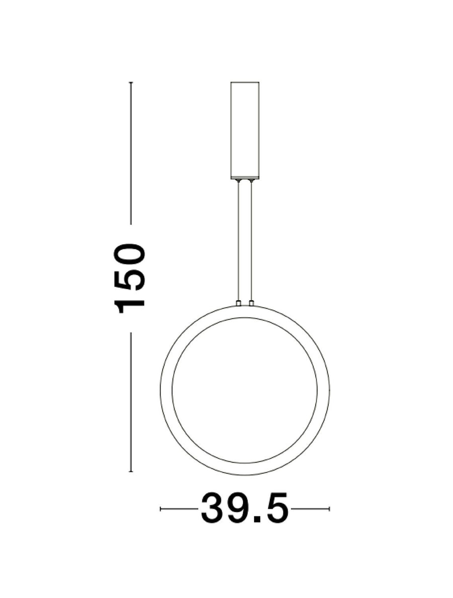 Suspension Change noire, H 150 cm (9070165)