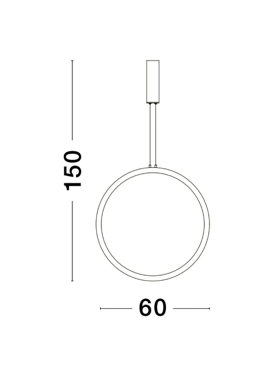 Suspension Change noire, H 150 cm (9070167)