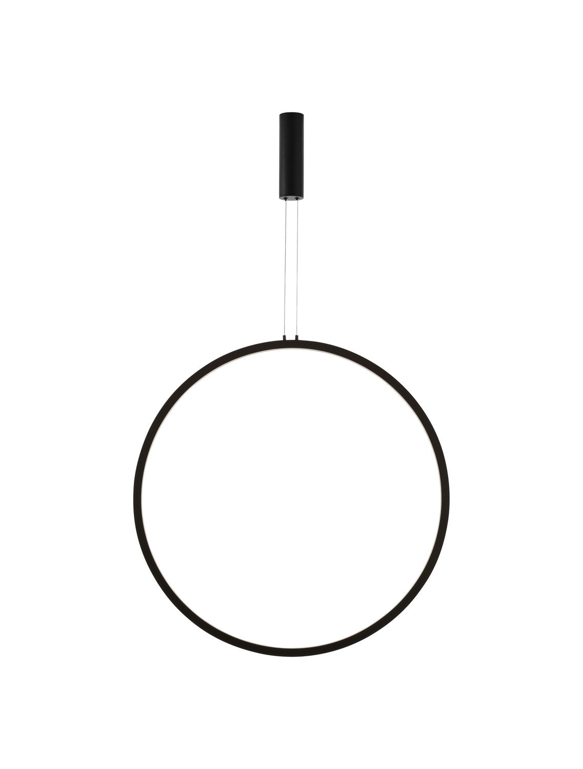 Suspension Change noire, H 200 cm
