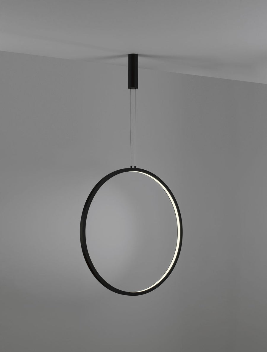 Suspension Change noire, H 200 cm