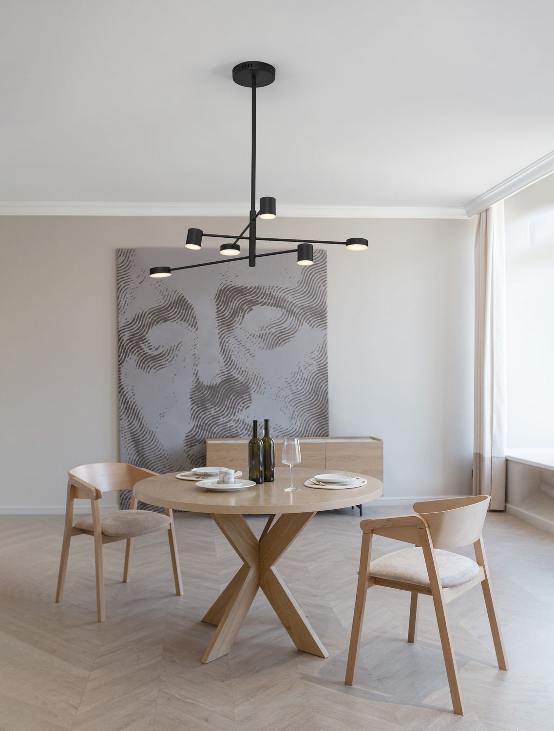 Suspension Nordik noire, Ø 100 cm (9080121)