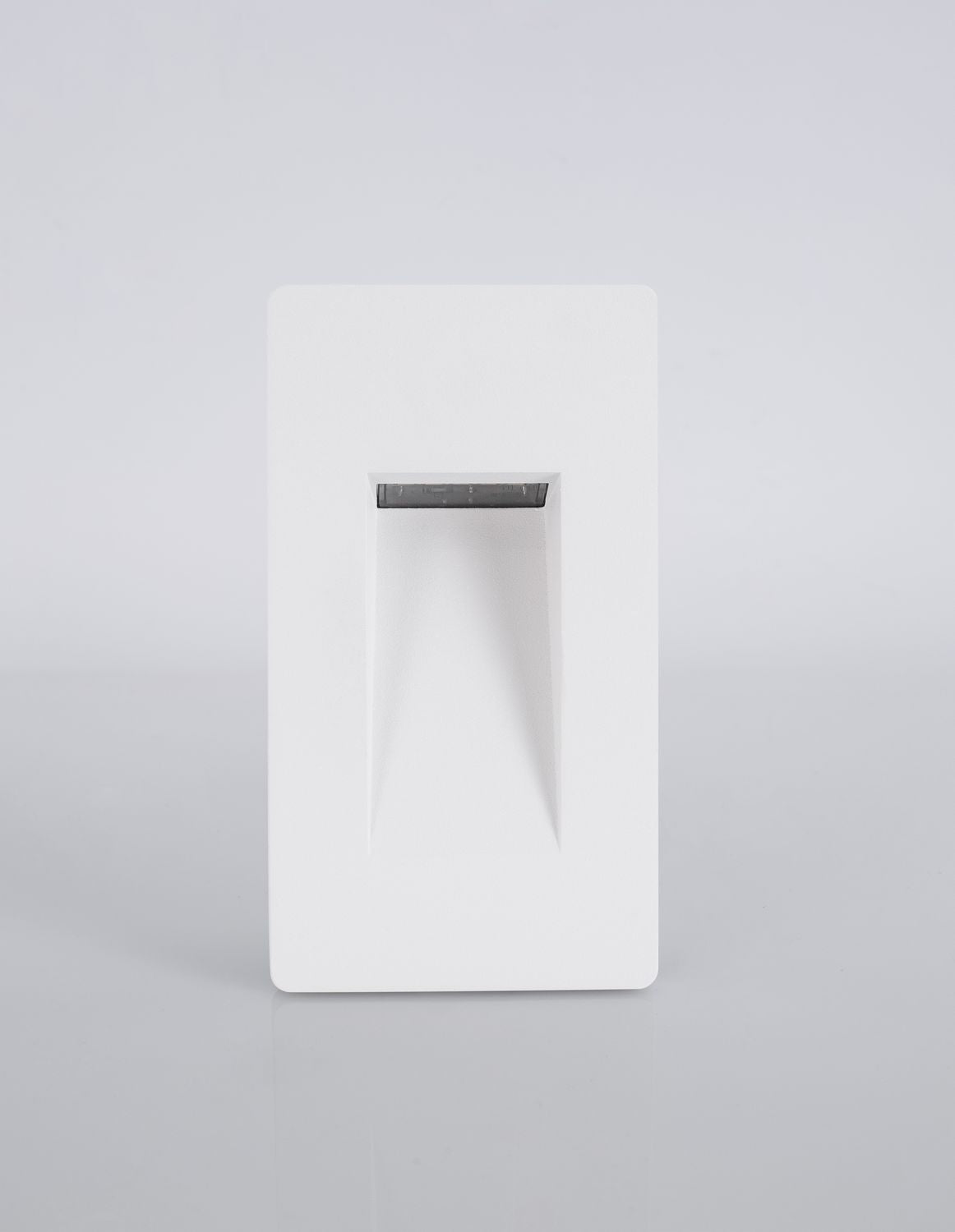 Applique extérieure Cove blanche, H 14 cm