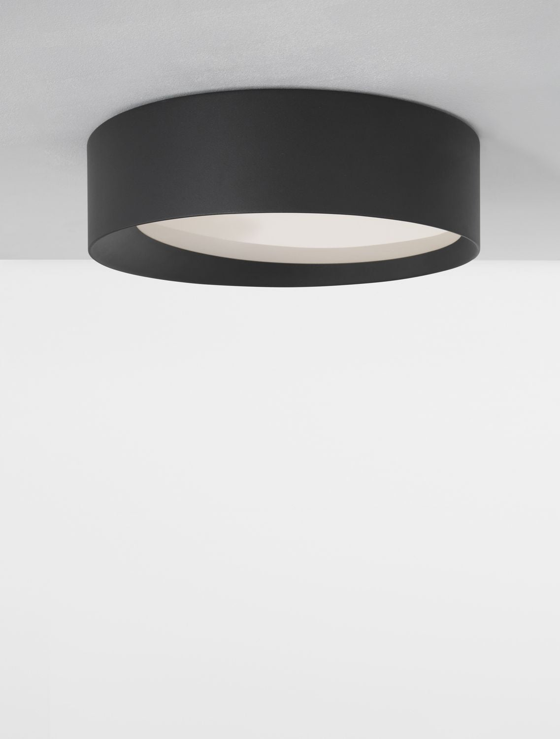 Plafonnier OBY noir, Ø 45 cm