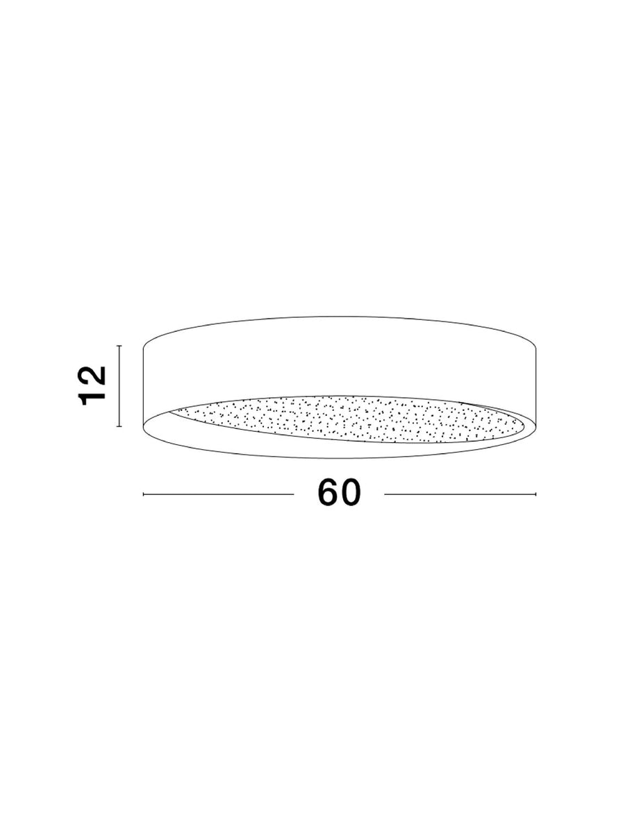 Plafonnier OBY blanc, Ø 60 cm