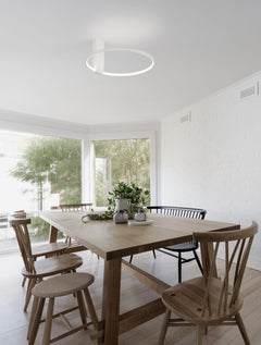 Suspension Garve blanche, Ø 40 cm