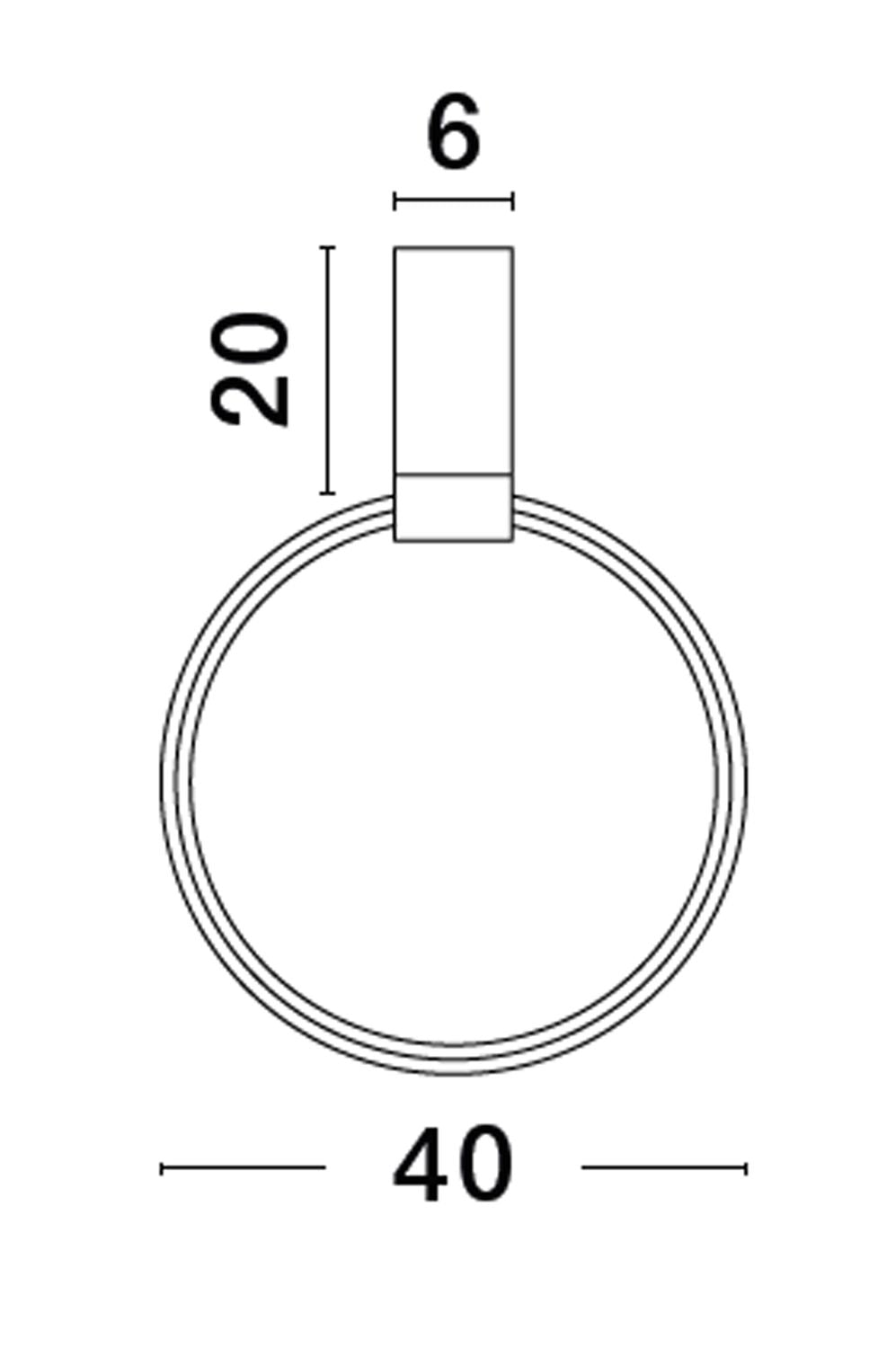 Suspension Garve blanche, Ø 40 cm