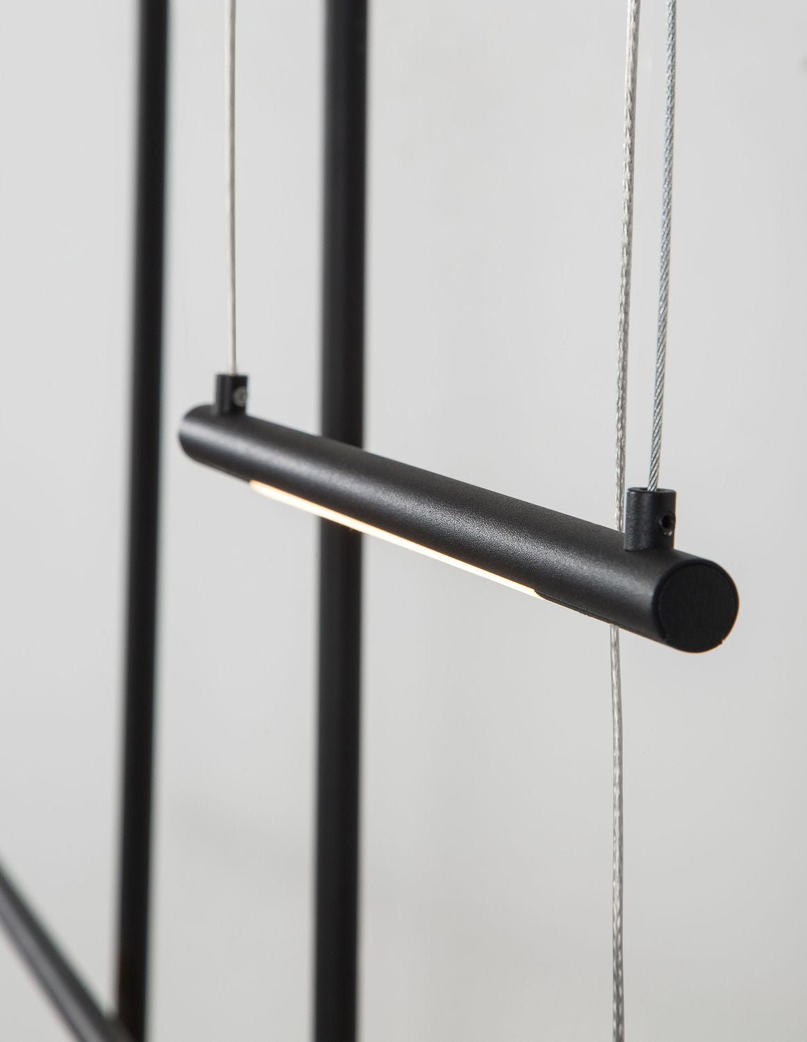 Suspension Elettra noire, H 200 cm (9088105)