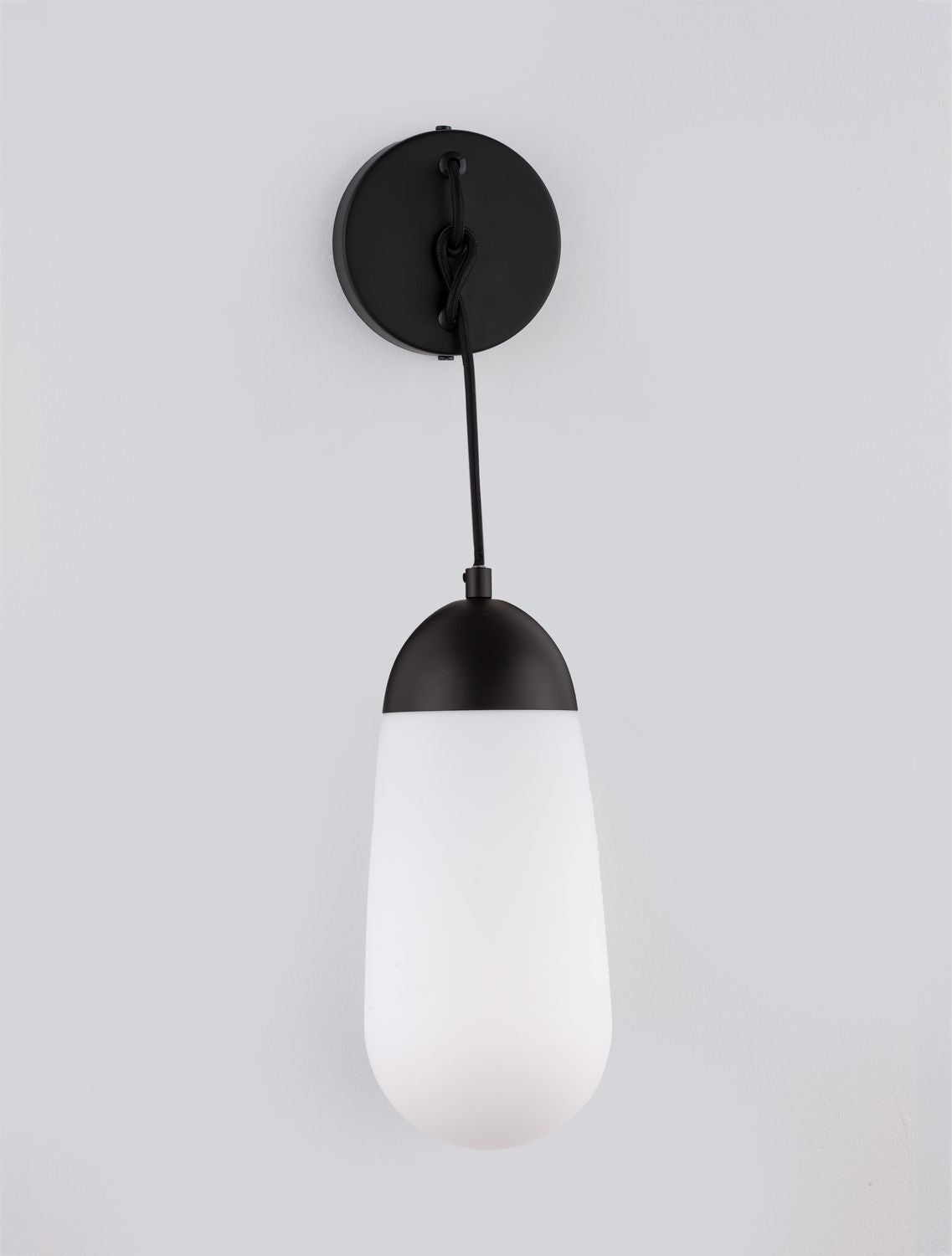 Applique murale Blaky noire, verre