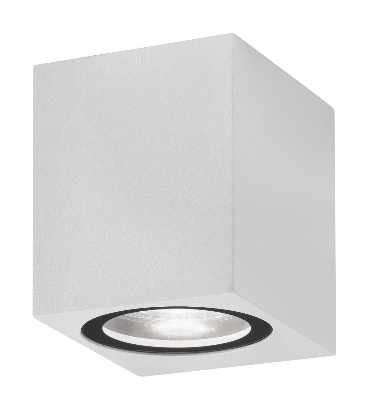 Applique extérieure Nero blanche, verre, H 8 cm (910041)