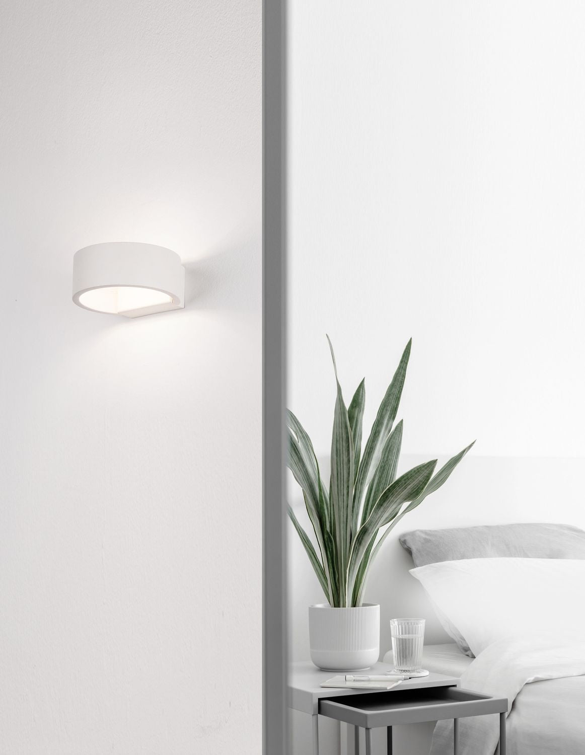 Applique murale Enna blanche