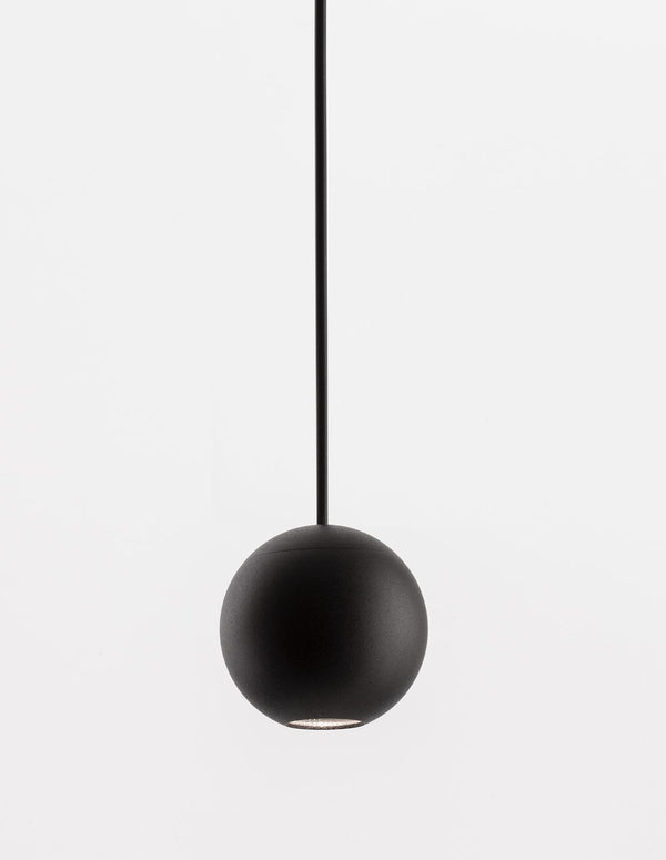 Suspension Nocci noire, H 158 cm
