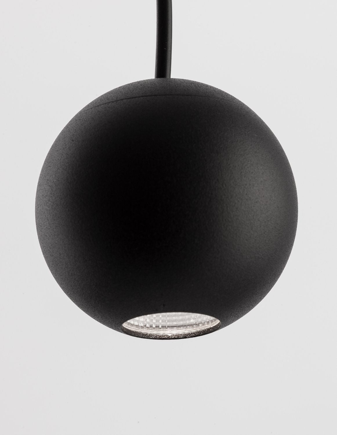 Suspension Nocci noire, H 158 cm