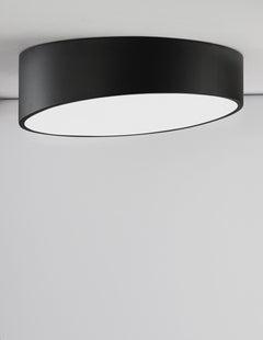 Plafonnier Maggio noir, Ø 40 cm