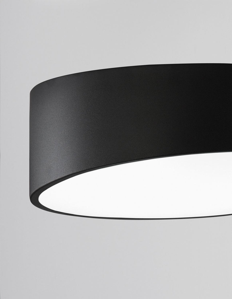 Plafonnier Maggio noir, Ø 40 cm