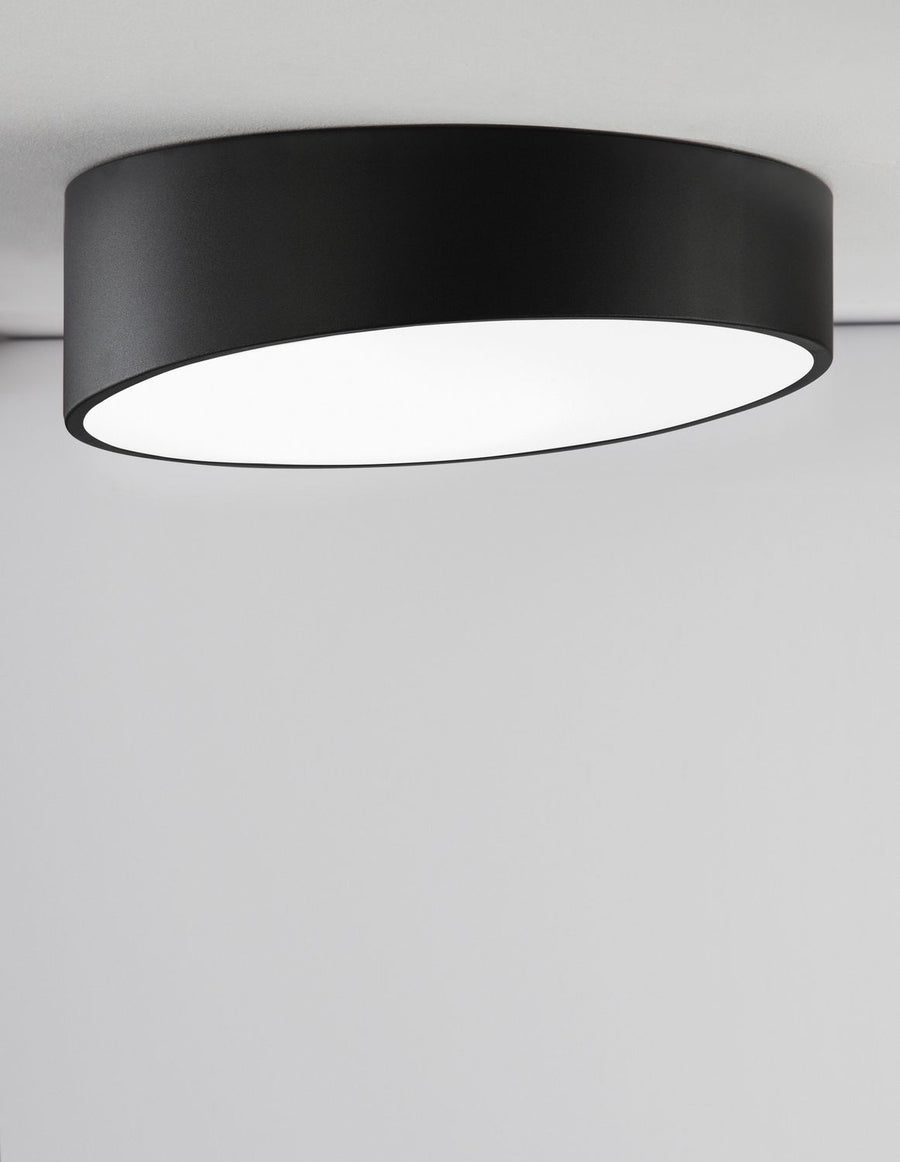 Plafonnier Maggio noir, Ø 50 cm
