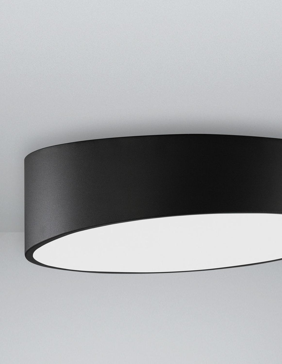 Plafonnier Maggio noir, Ø 50 cm