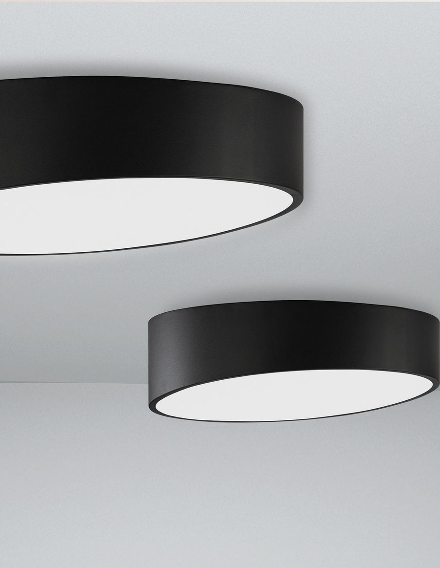 Plafonnier Maggio noir, Ø 50 cm