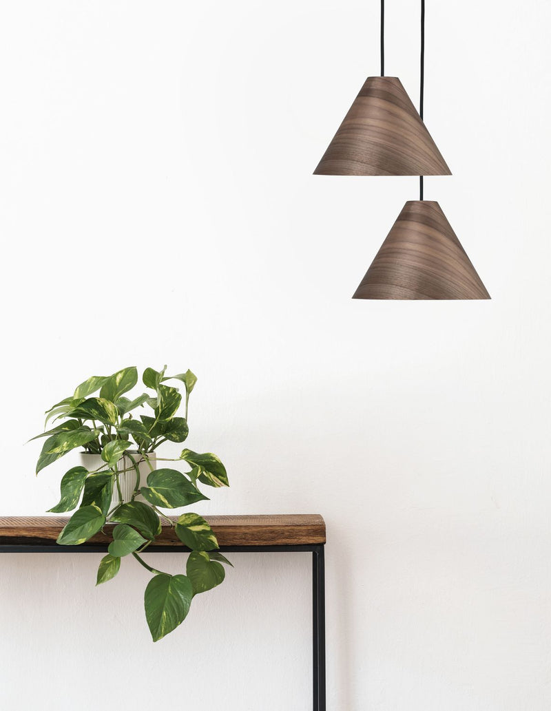 Suspension Wera grise et marron, bois