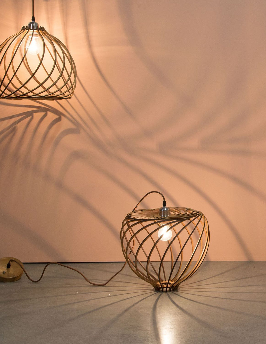 Suspension Adana marron, bois