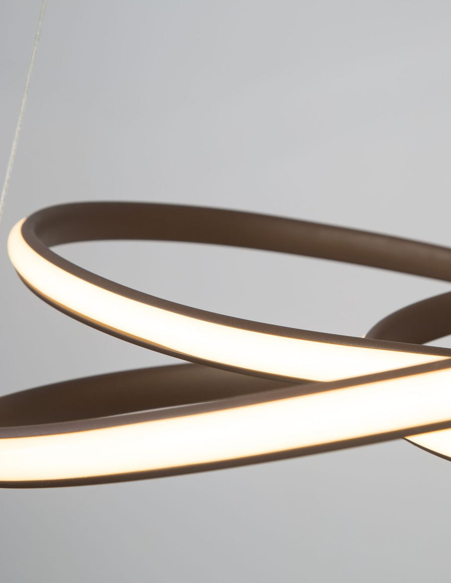 Suspension Menton marron