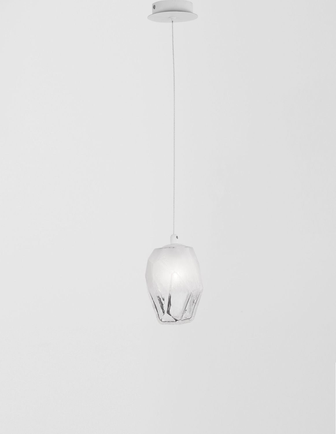 Suspension ICE blanche, verre
