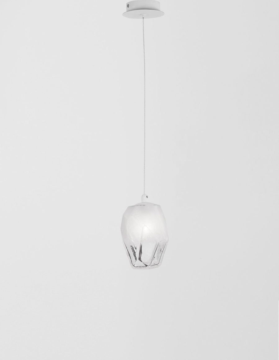 Suspension ICE blanche, verre
