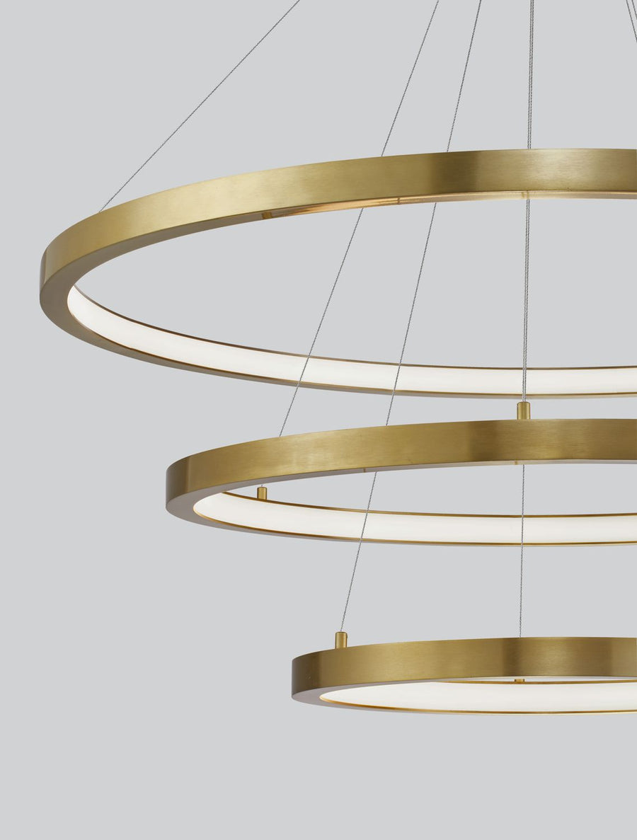 Suspension Empatia laiton, H 150 cm