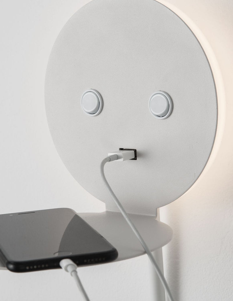 Applique murale Eclip blanche