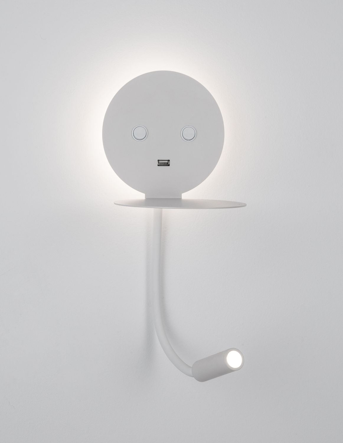 Applique murale Eclip blanche