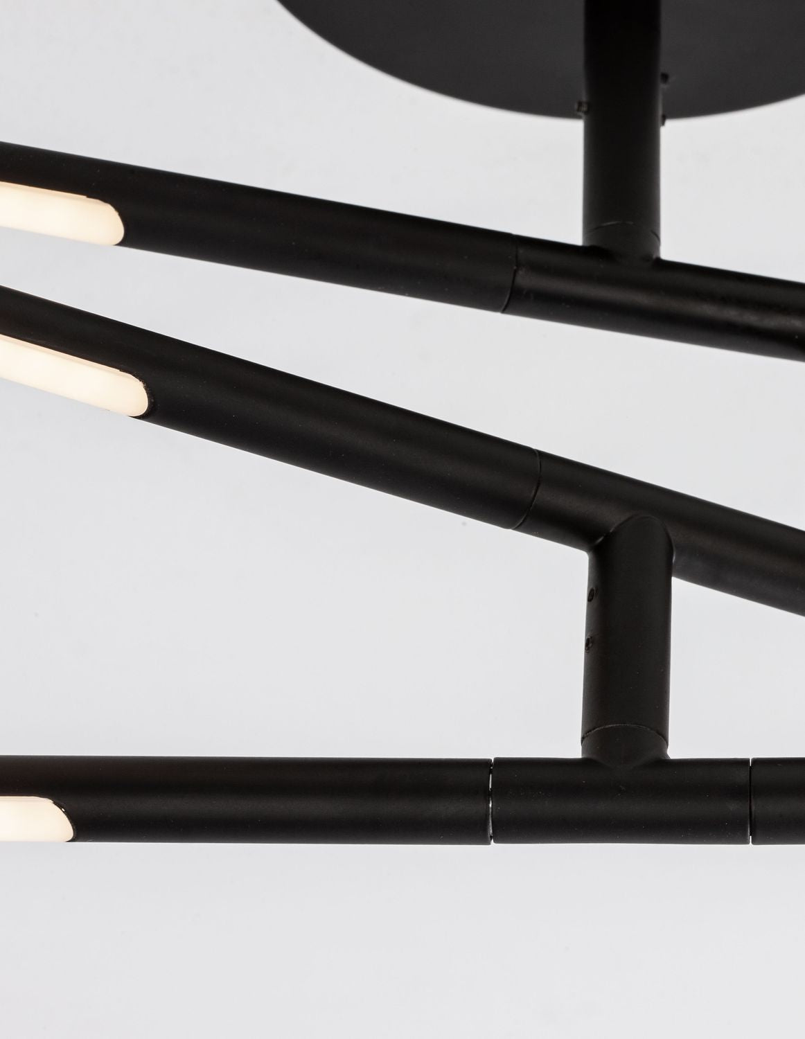 Plafonnier Raccio noir, L 84 cm