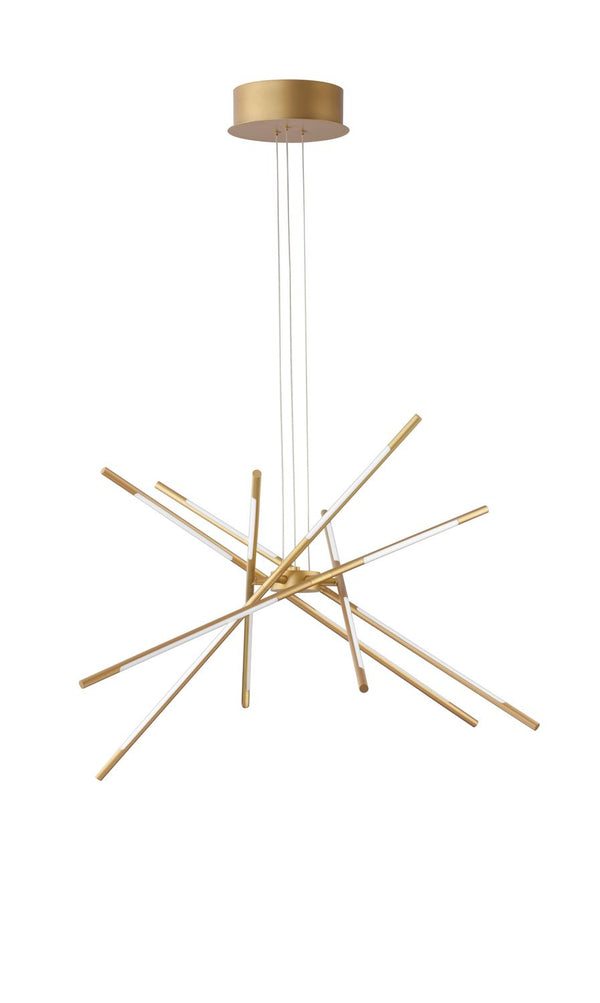 Suspension Raccio laiton, H 120 cm