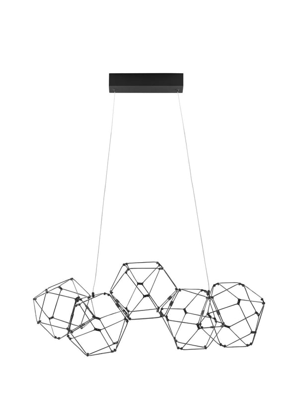 Suspension Nebula noire, H 110 cm