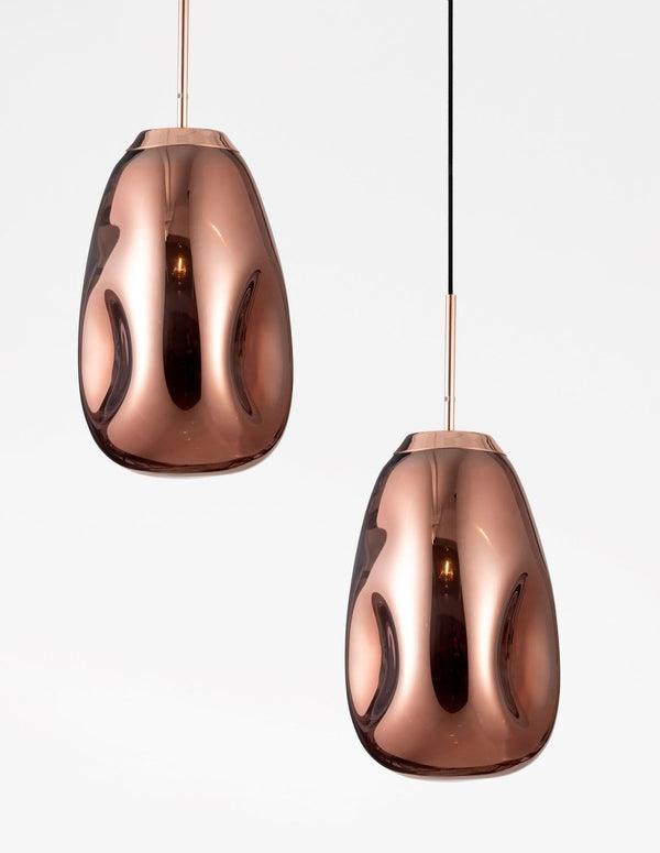 Suspension Lava cuivrée, verre (9190391)