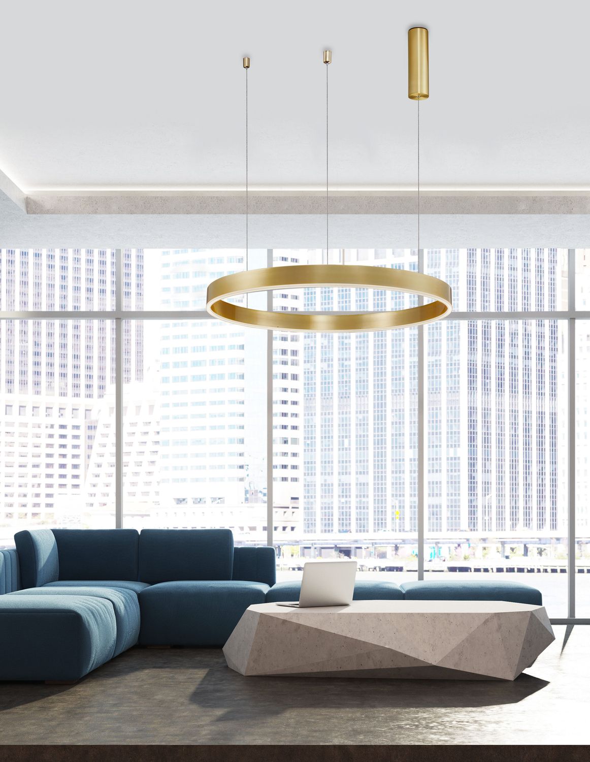 Suspension Motif laiton, H 200 cm (9190648)