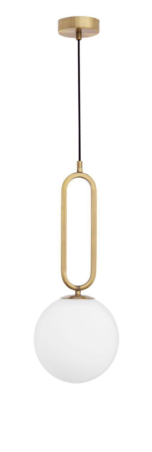 Suspension Grus dorée, verre (9191201)