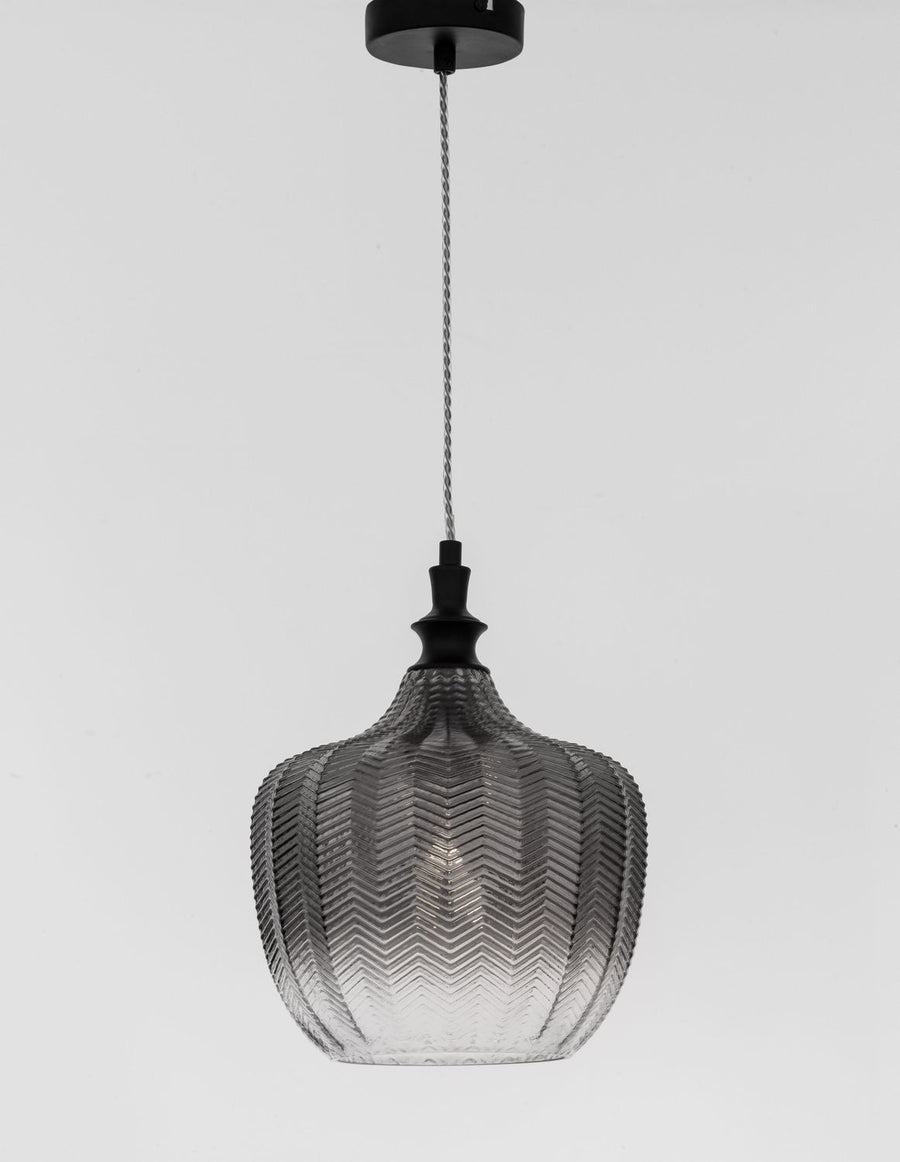 Suspension Loni noire, verre (9191242)