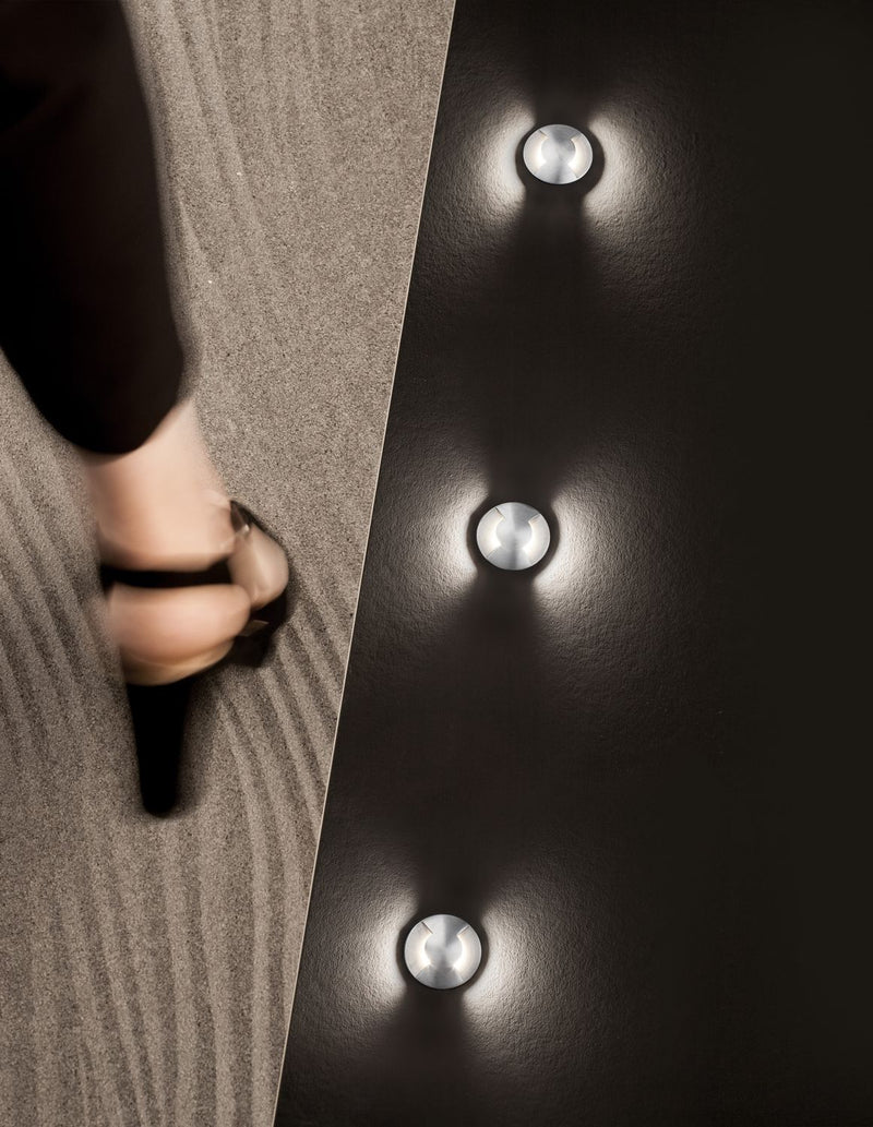 Luminaire extérieur Bang nickel, H 9 cm (9203112)