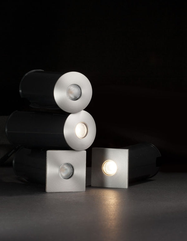 Luminaire extérieur Bang nickel, H 7 cm (9203113)