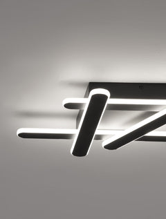 Plafonnier Willow noir, L 51 cm