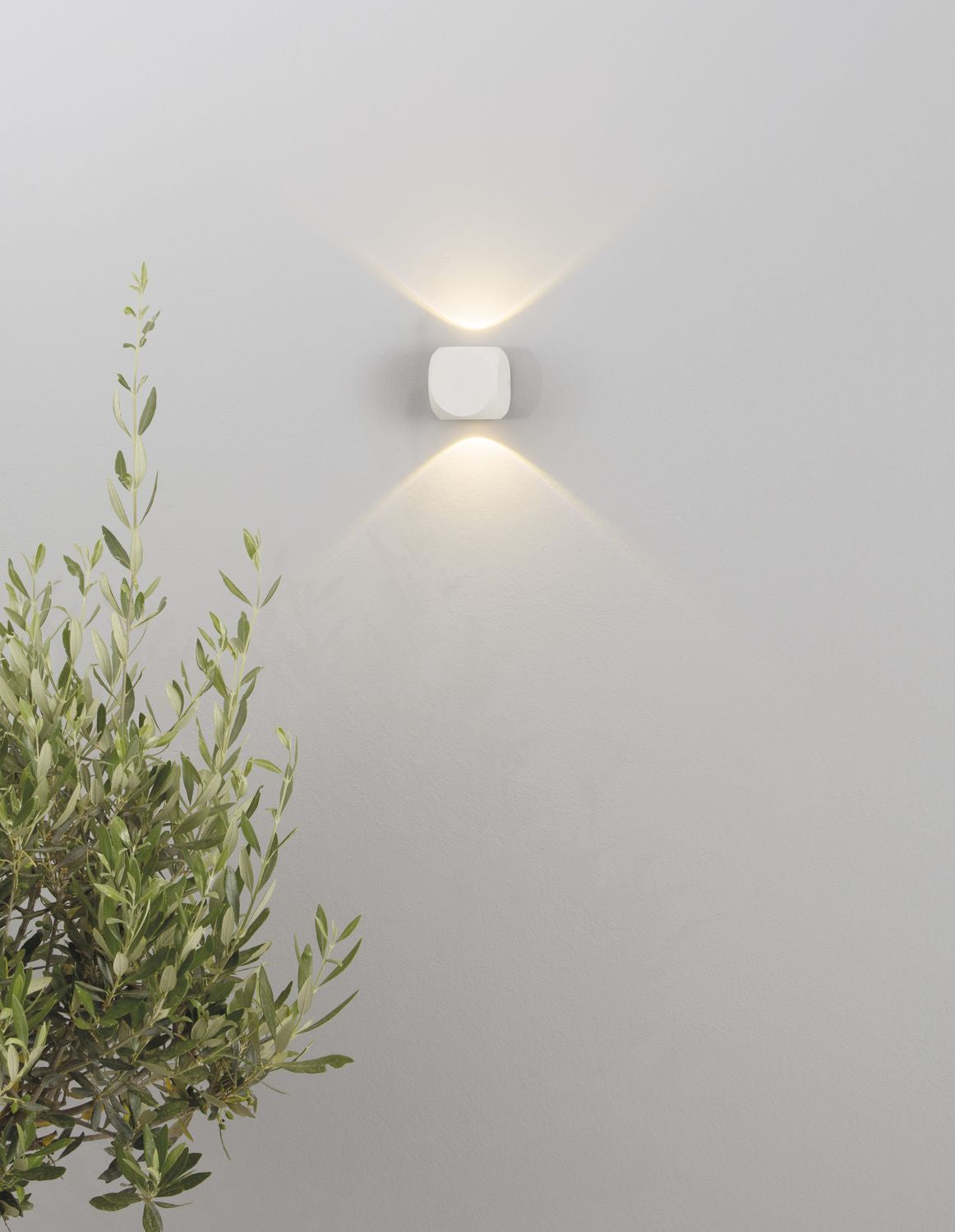 Applique extérieure Zari blanche, verre (9226217)