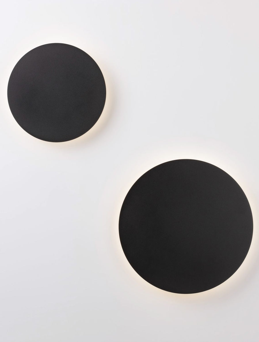 Applique murale Cyrcle noire, H 30 cm