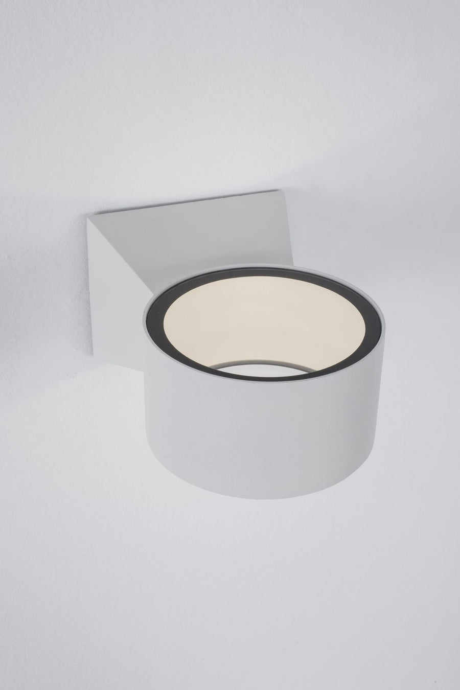 Applique extérieure Chez blanche, verre, L 13 cm