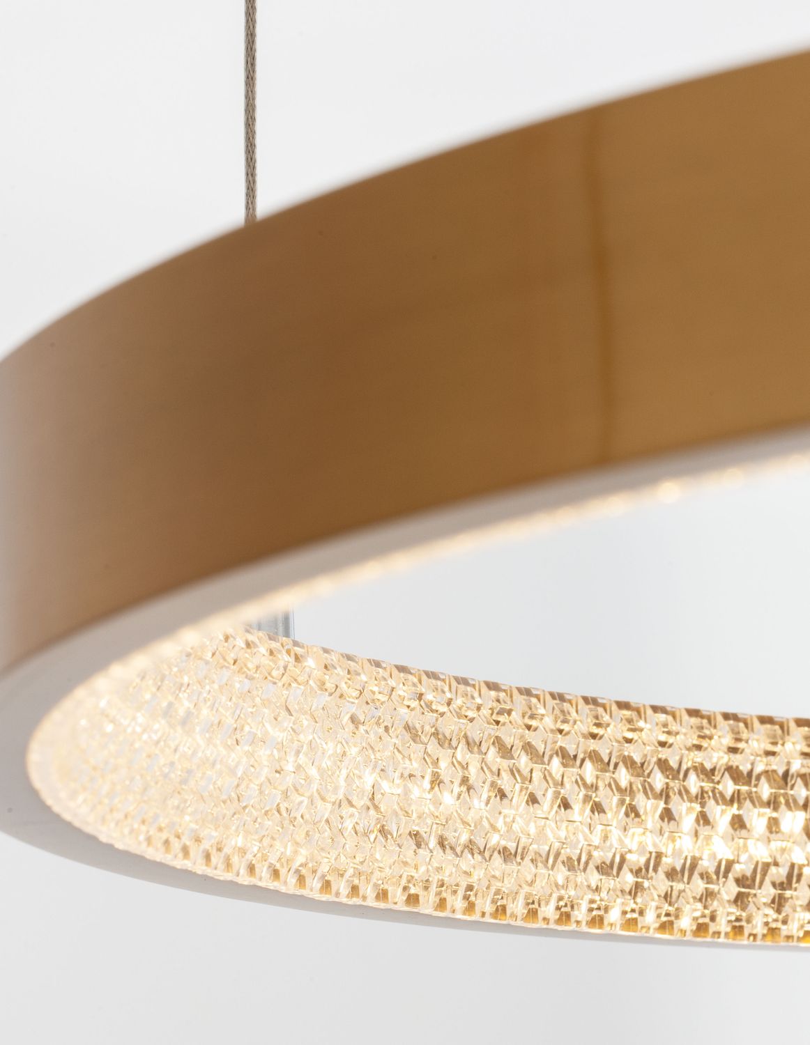 Suspension Preston dorée, H 120 cm (9285601)