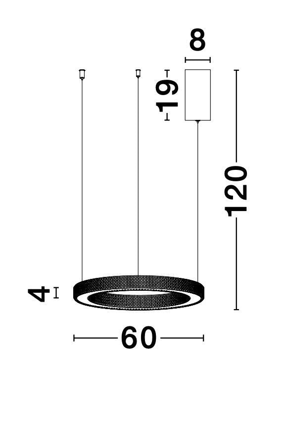 Suspension Fiore dorée (9285610)