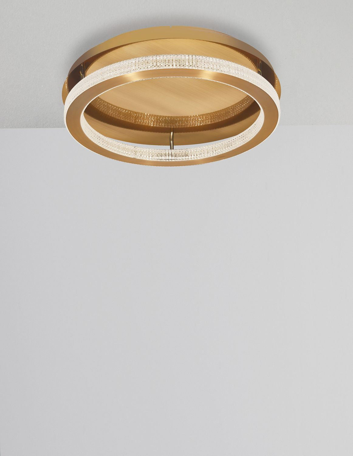 Plafonnier Fiore doré, Ø 60 cm