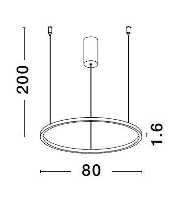 Suspension Tarquin argentée (9345607)