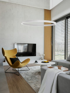 Suspension Elowen blanche, H 200 cm