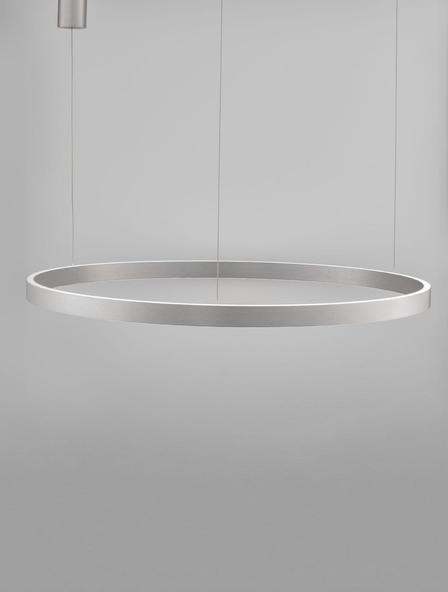 Suspension Elowen argentée, H 200 cm