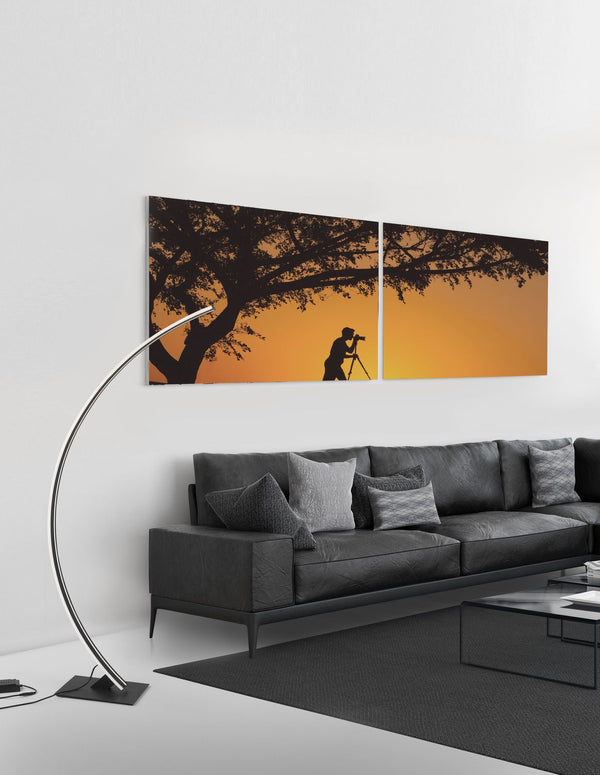 Lampadaire Premium noir, H 150 cm